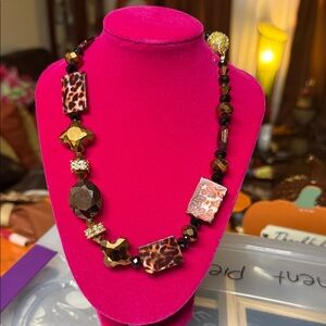 Wild Elegance Leopard Print Necklace